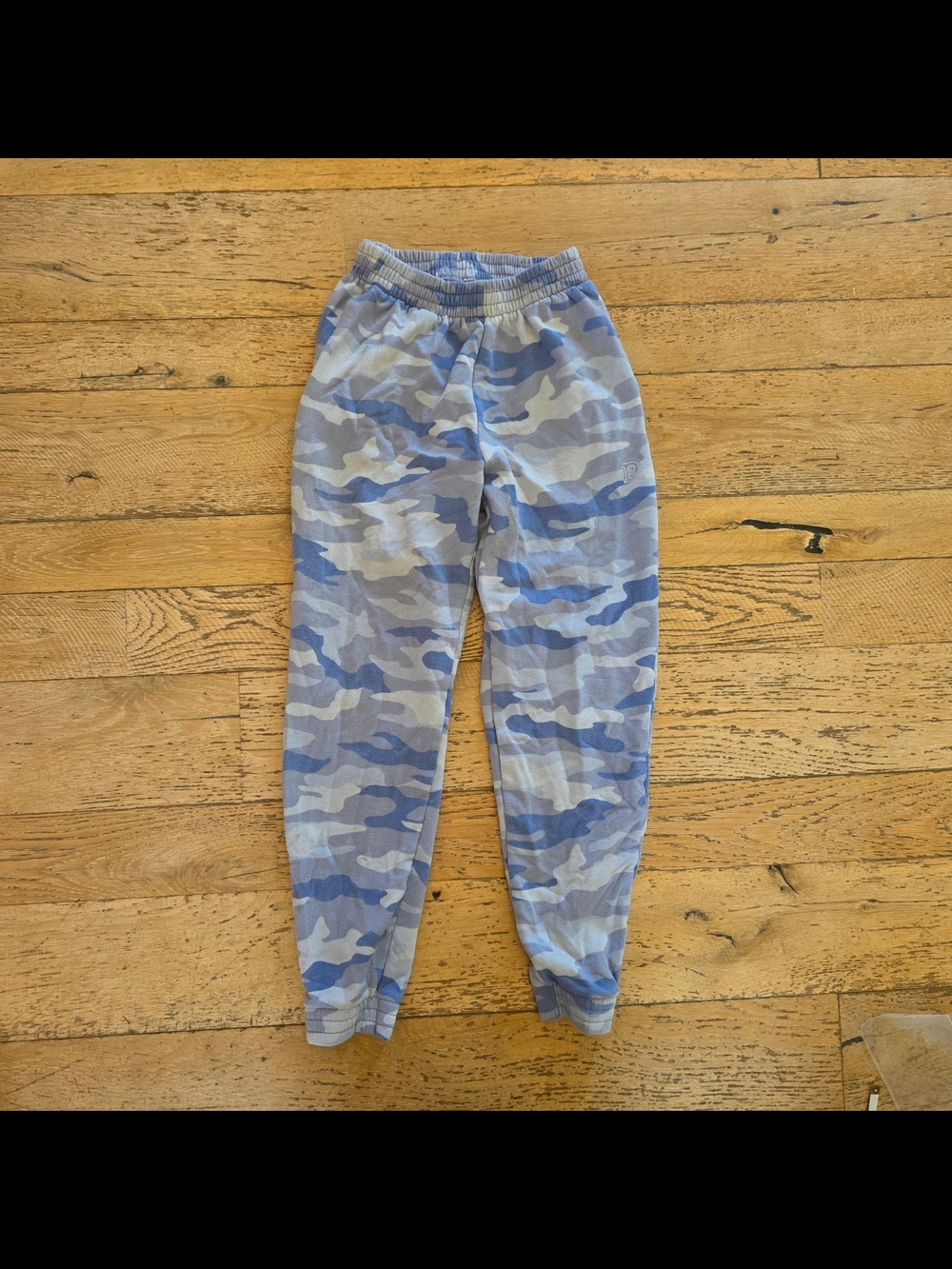 PINK Victoria's Secret Periwinkle blue lavender Camo Jogger Pants